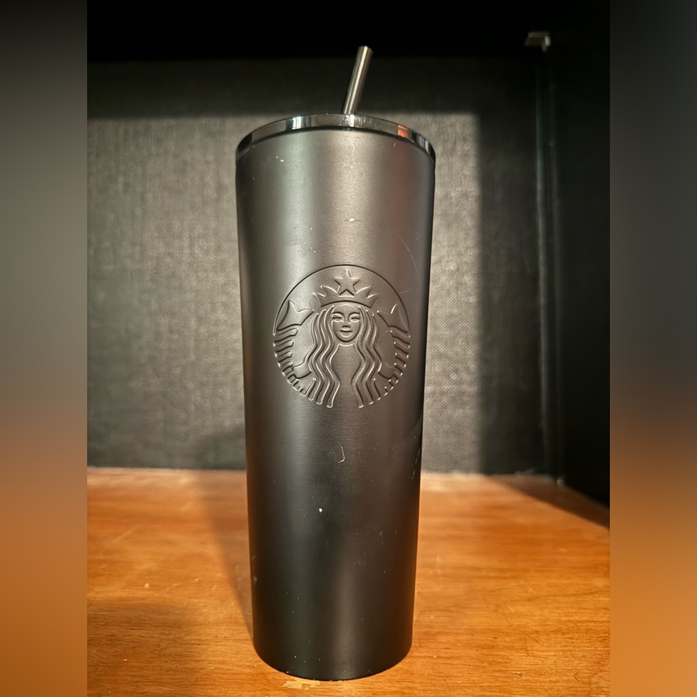 Venti Matte Black Stainless Steel Starbucks Cup